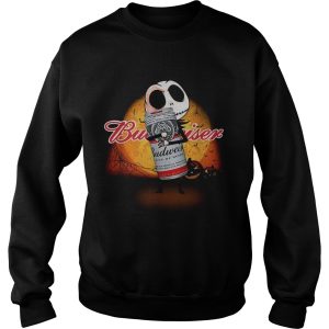 Jack Skellington hug Budweiser Halloween Sweatshirt