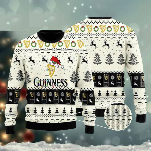 Christmas Gift Guinness Beers Ugly Christmas Sweater