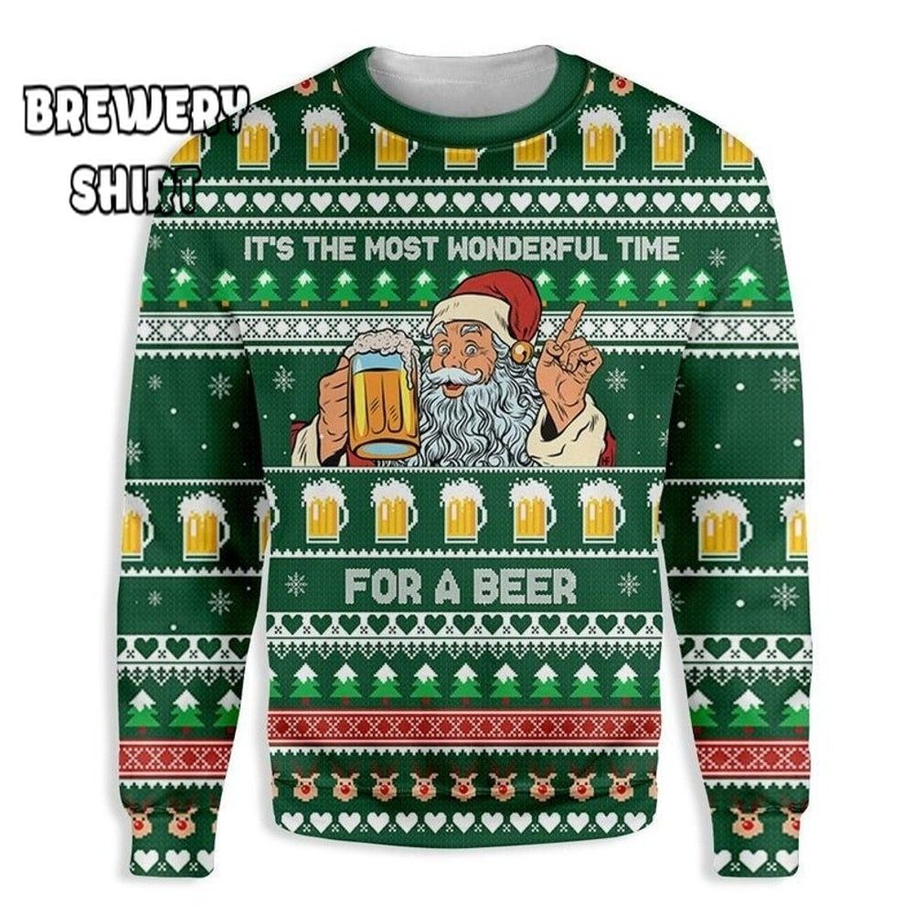 It's The Most Wonderful Occasion For A Beer Ugly Christmas Sweater