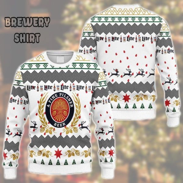 Miller Lite Beer Ugly Christmas Sweater – The Ultimate Christmas Cheers!
