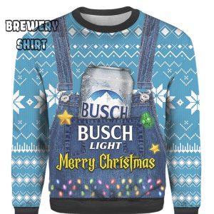 Busch Light Beer Christmas All Over Print Ugly Sweater – Perfect Gift for Beer Lovers!