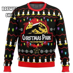 Roar into the Holidays with the Jurassic Park Christmas Ugly Sweater!