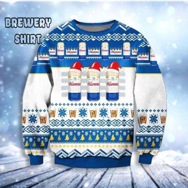 Hamms Beer Ugly Christmas Sweater – A Toast to Festive Cheer!