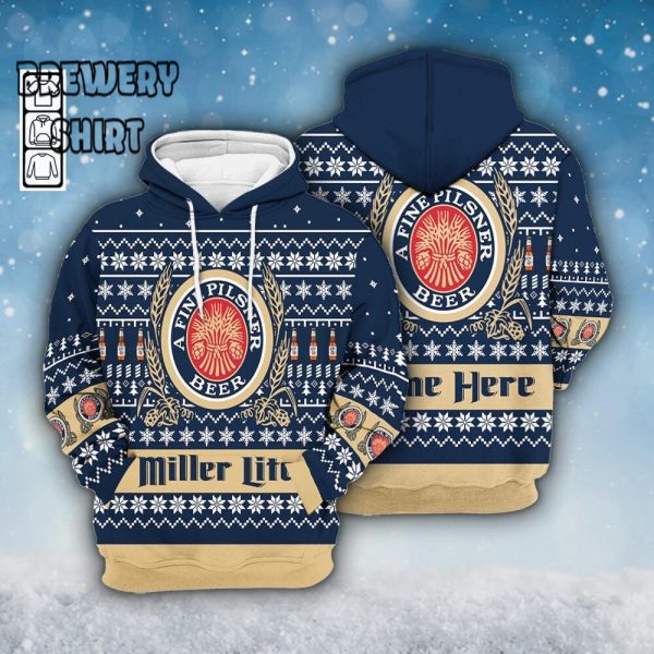 Personalized Miller Lite Beer Ugly Christmas Sweater – A Unique Christmas Gift