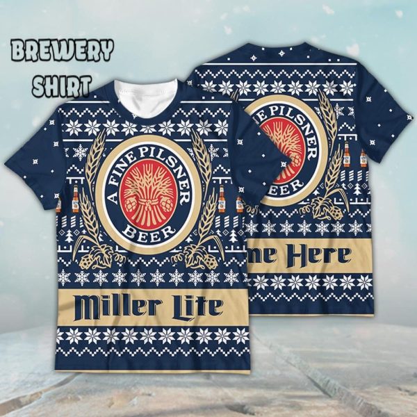 Personalized Miller Lite Beer Ugly Christmas Sweater – The Ultimate Christmas Gift