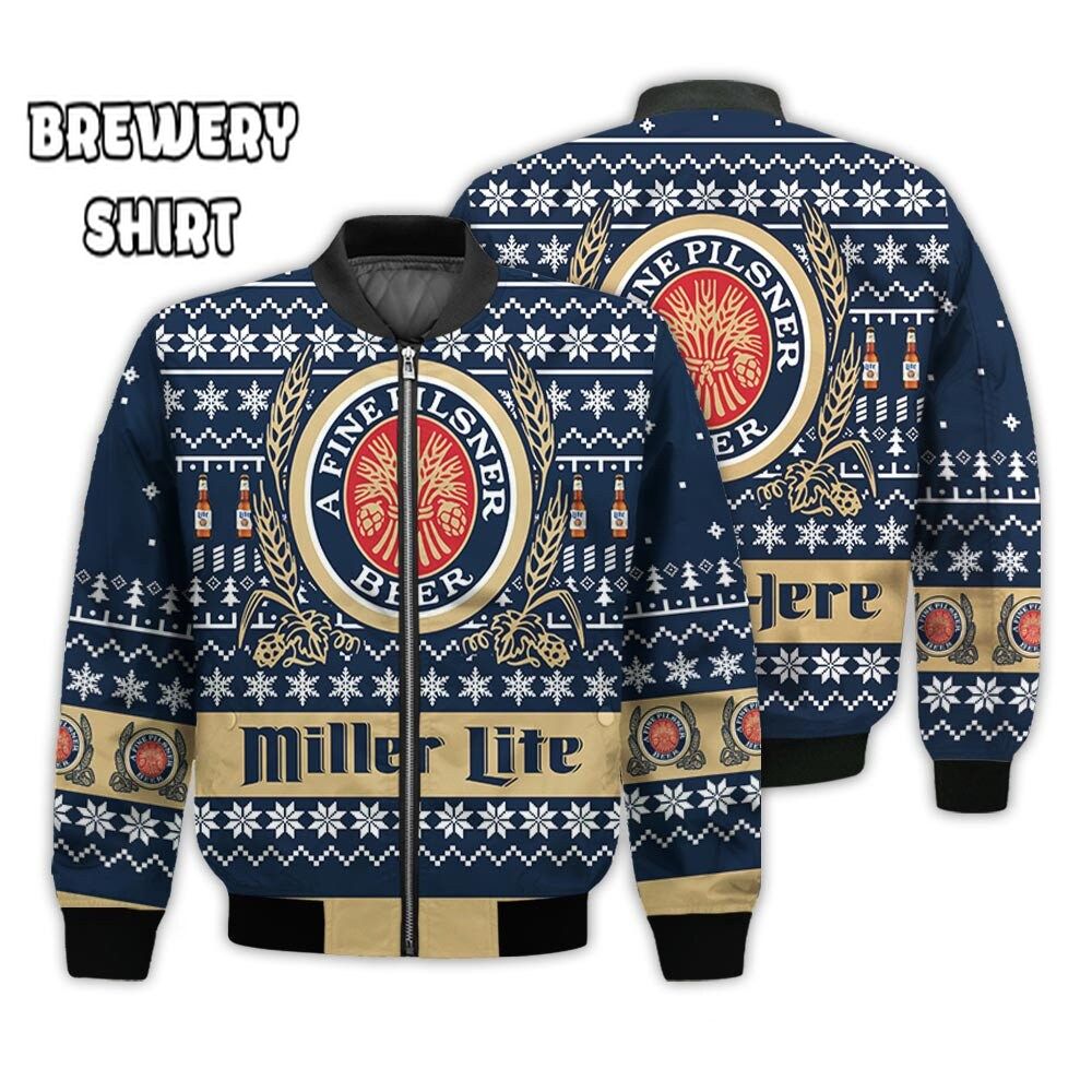 Personalized Miller Lite Beer Ugly Christmas Sweater - The Ultimate Christmas Gift