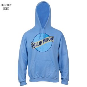 Blue Moon Classic Logo Baby Blue Hoodie 1
