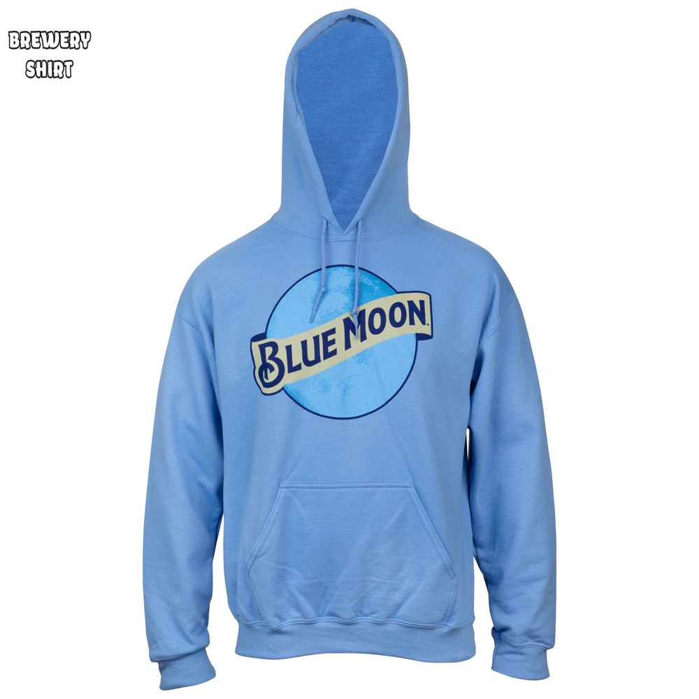 Blue Moon Classic Logo Baby Blue Hoodie