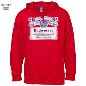 Budweiser Classic Logo Red Hoodie Sweatshirt 0