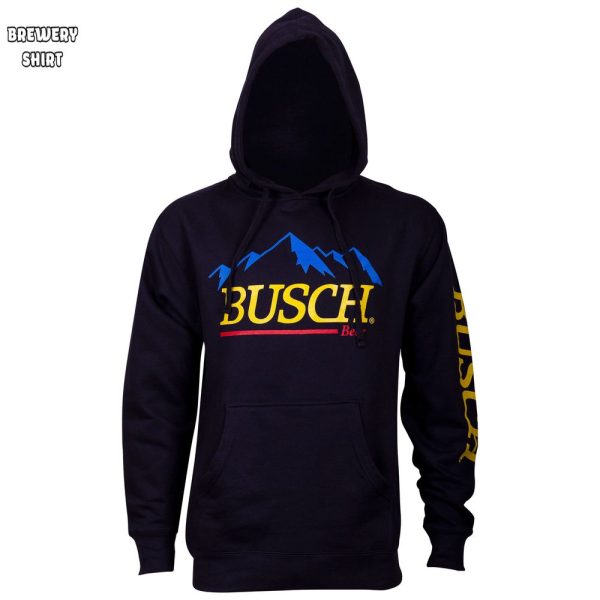 Busch Beer Mountain Logo Men’s Blue Hoodie