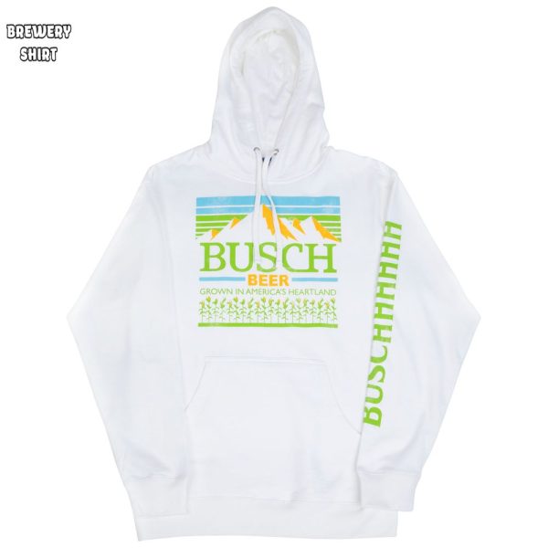 Busch Brewed In America’s Heartland White Hoodie