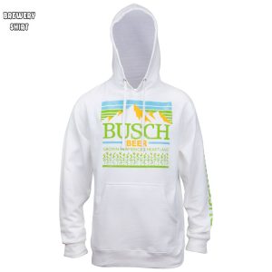 Busch Brewed In Americas Heartland White Hoodie 3