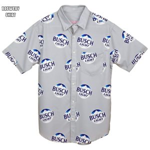 Busch Light All Over Print Button Down Hawaiian Shirt 0