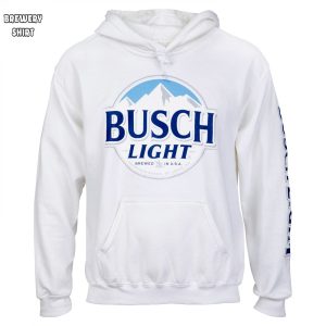 Busch Light Beer Logo White Colorway Hoodie 0