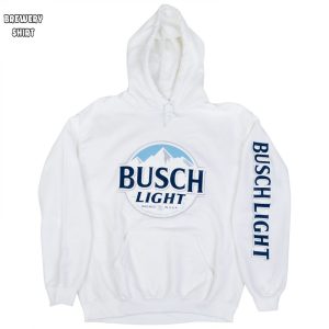 Busch Light Beer Logo White Colorway Hoodie 2