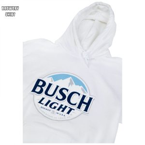 Busch Light Beer Logo White Colorway Hoodie 4
