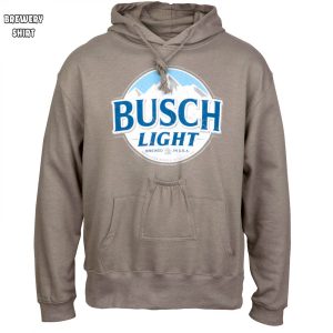 Busch Light Round Logo Beer Pouch Hoodie 0
