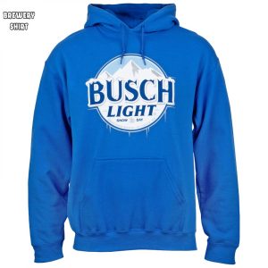 Busch Light Snow Day Logo Pull Over Hoodie 0