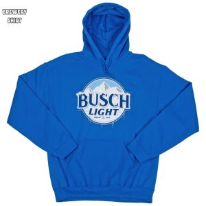 Busch Light Snow Day Logo Pull Over Hoodie 3