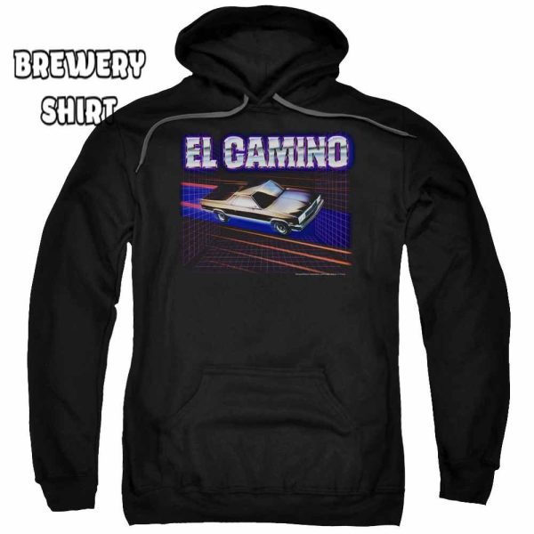 Chevy El Camino 85 Black Pullover Hoodie