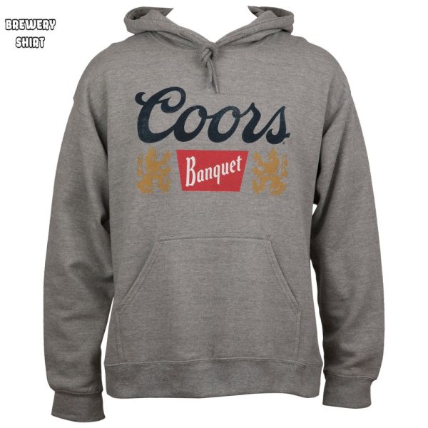 Coors Banquet Distressed Logo Pullover Hoodie