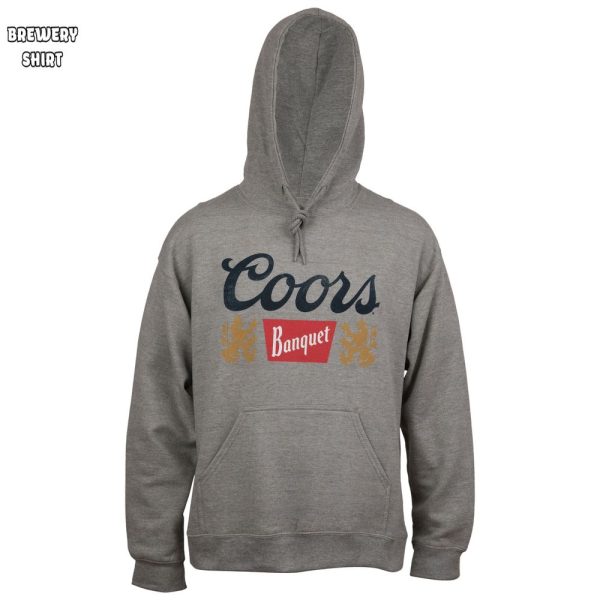 Coors Banquet Distressed Logo Pullover Hoodie