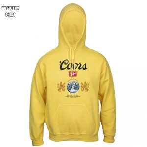 Coors Banquet Front and Back Print Gold Hoodie 2