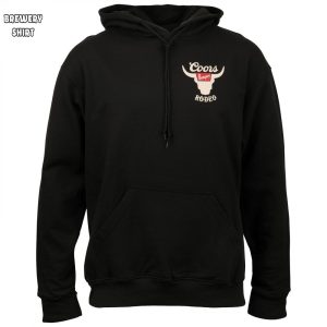 Coors Banquet Rodeo Horns Logo Front and Back Print Hoodie 1