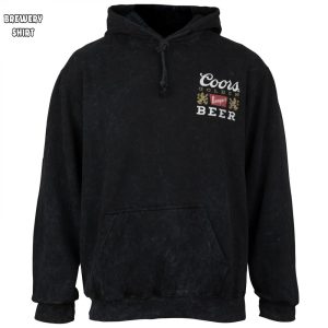 Coors Golden Banquet Mineral Wash Front Back Print Pull Over Hoodie 1