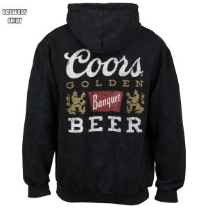 Coors Golden Banquet Mineral Wash Front Back Print Pull Over Hoodie 2