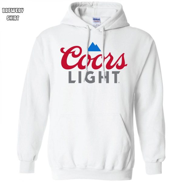 Coors Light Logo White Sweatshirt Hoodie