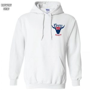 Coors Rodeo Front and Back Logo White Sweatshirt Hoodie 1