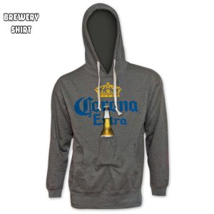 Corona Extra All Grey Beer Pouch Hoodie