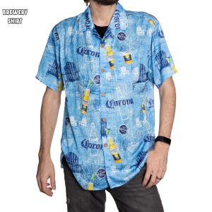Corona Extra Blue Hawaiian Shirt 0