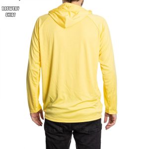 Corona Extra Label Yellow Colorway Long Sleeved Hooded T Shirt 2