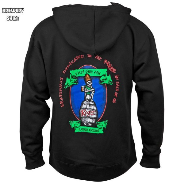 Dead Guy Full Color Logo Front and Back Print Hoodie