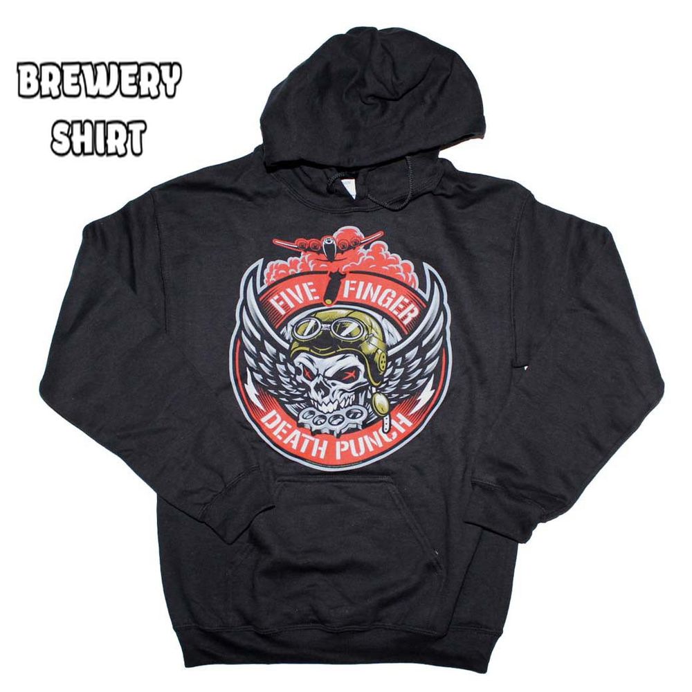 Five Finger Death Punch Bomber Patch Hoodie Sweatshirt