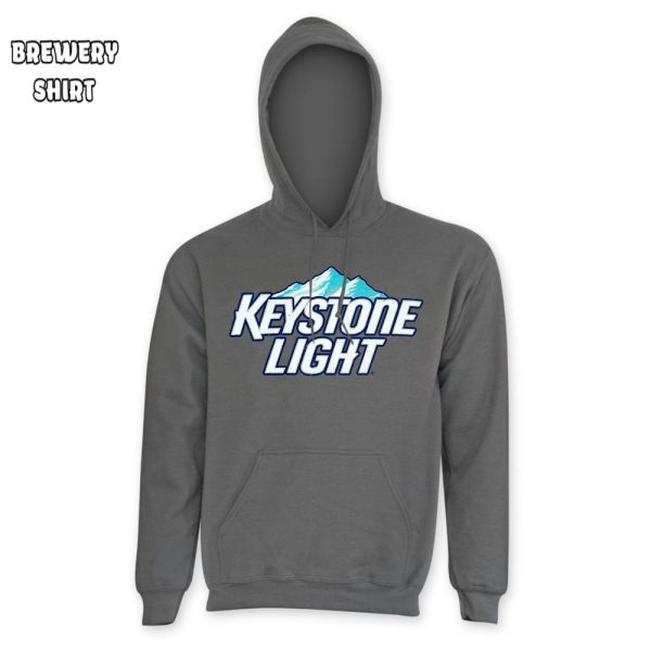 Keystone Lite Men’s Classic Grey Hoodie