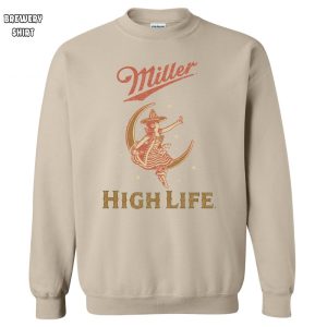 Miller High Life Girl In The Moon Crewneck Sweatshirt