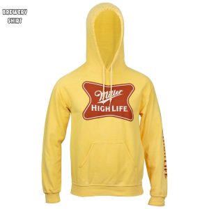 Miller High Life Logo Hoodie With High Life Sleeve Print 2