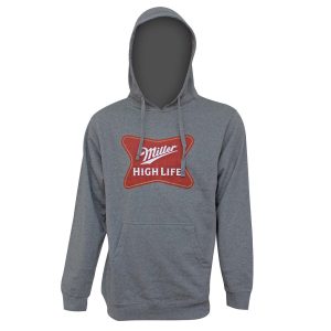 Miller High Life Logo Grey Men’s Hoodie