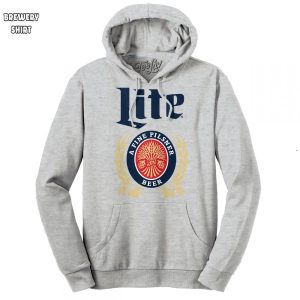 Miller Lite Beer Classic Logo Grey Hoodie