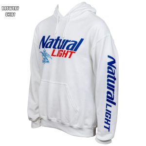 Natural Light Logo Sleeve Print Pullover Hoodie 1