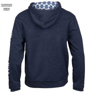Pabst Blue Ribbon Logo Pocket Hoodie with Interior Pattern
