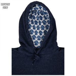 Pabst Blue Ribbon Logo Pocket Hoodie with Interior Pattern 5