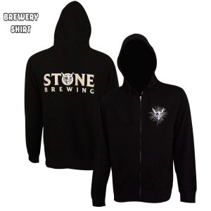 Stone Brewing Text Logo Black Men’s Hoodie