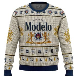 Cerveza Modelo Ugly Christmas Sweater – Festive Unisex Holiday Knitwear