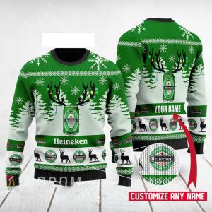 Personalized Heineken Ugly Sweater – The Perfect Christmas Gift for Beer Lovers